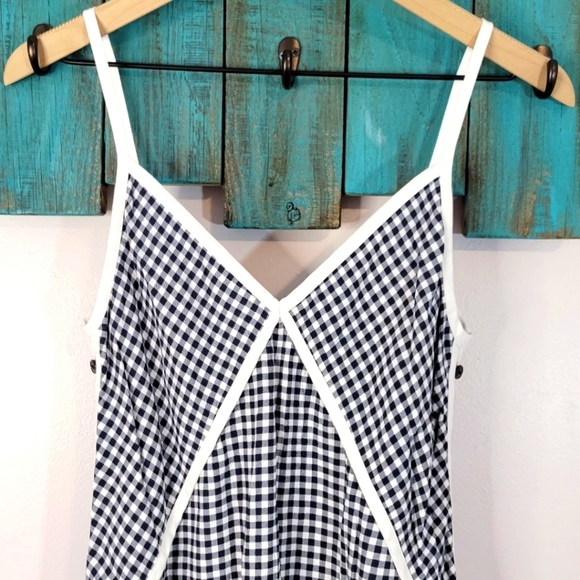 Rag and Bone "Laurie" gingham button side midi sundress - Picture 8 of 14